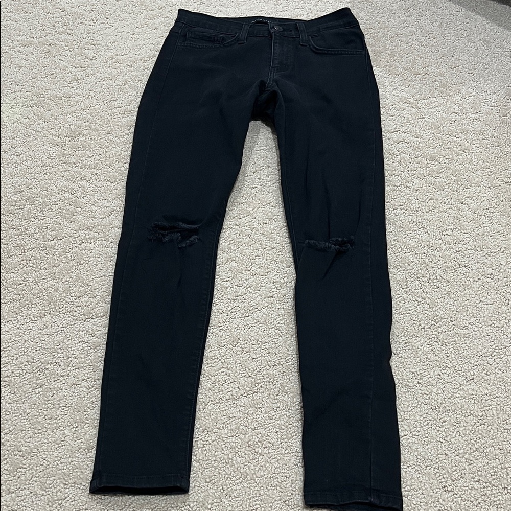 Flying Monkey Black Distressed Skinny Jeans